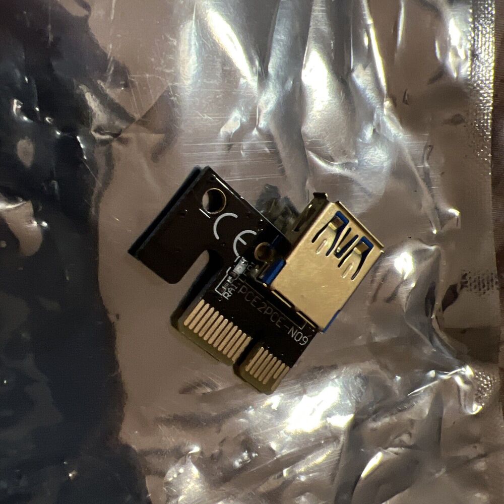 PCI-E 1x to 16x Powered USB3.0 GPU Riser Extender Adapter Card - Picture 9 of 16